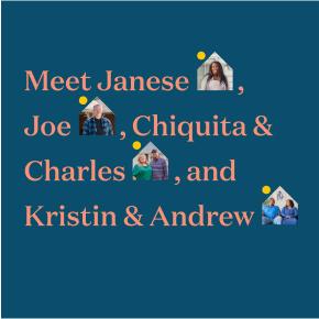 Customers Janese, Joe, Chiquita & CHarles, and Kristin & Andrew